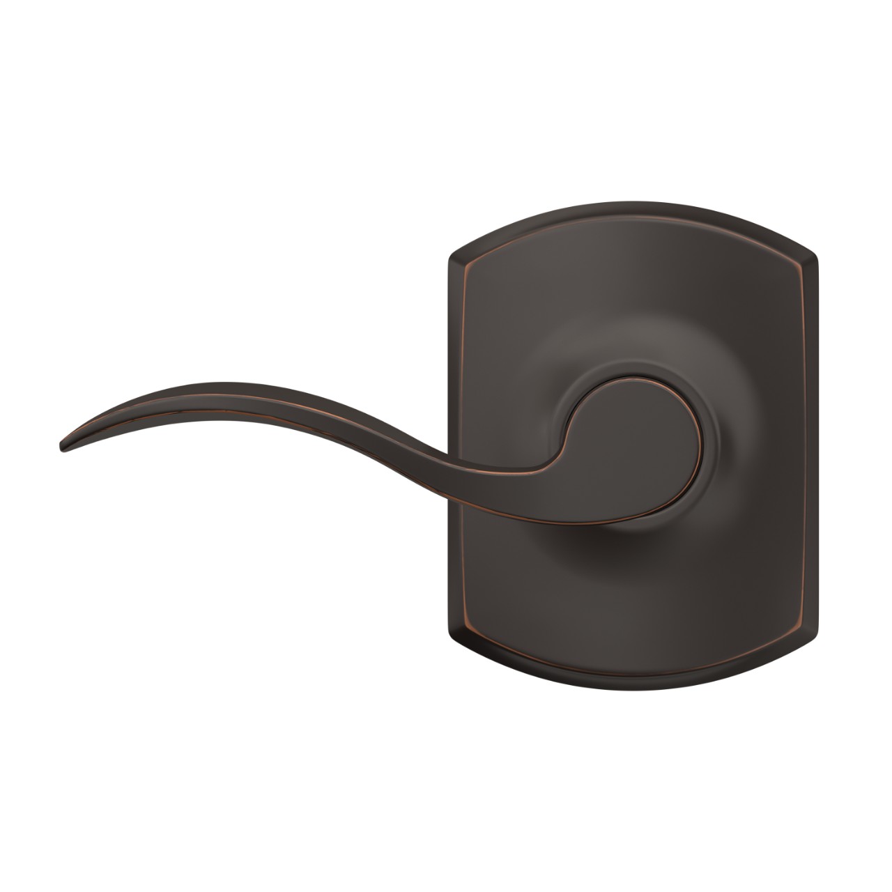 Accent Lever Hall & Closet Lock with Greenwich Trim