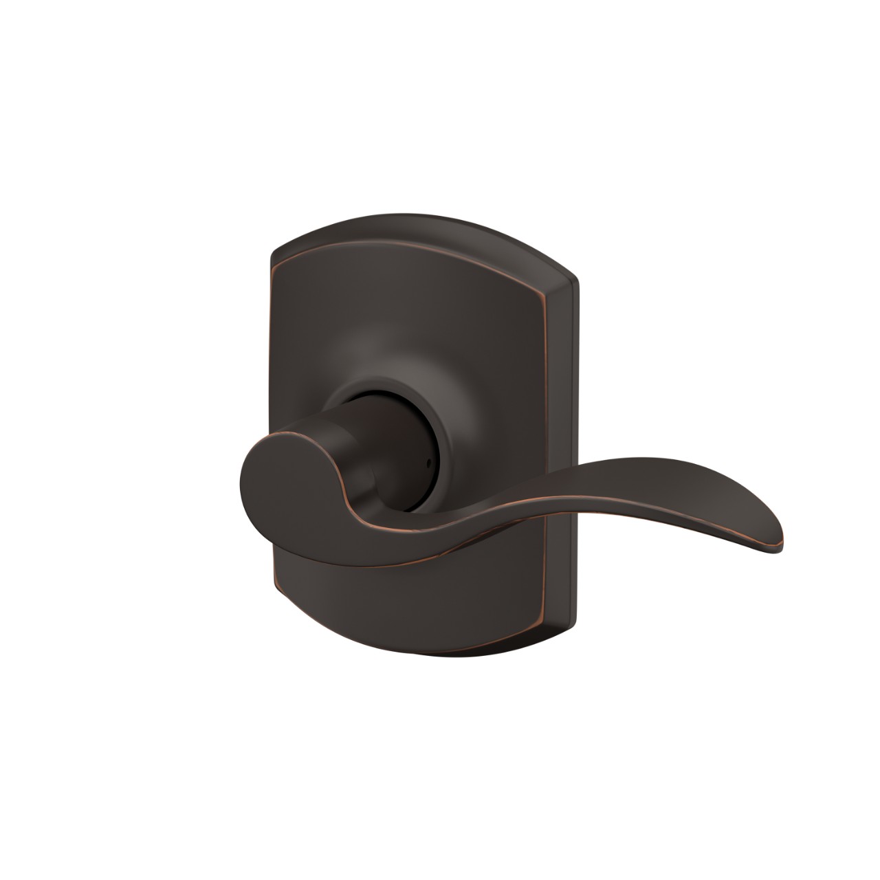 Accent Lever Hall & Closet Lock with Greenwich Trim