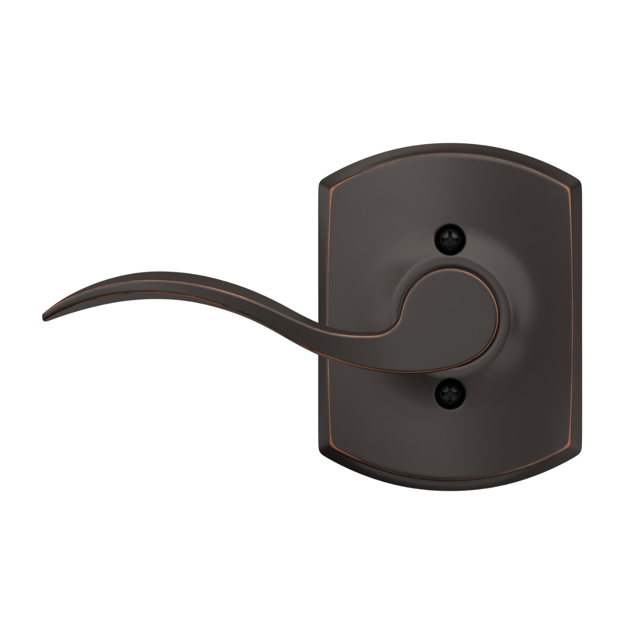 Accent Non-Turning (Dummy) Door Lever with Greenwich Trim