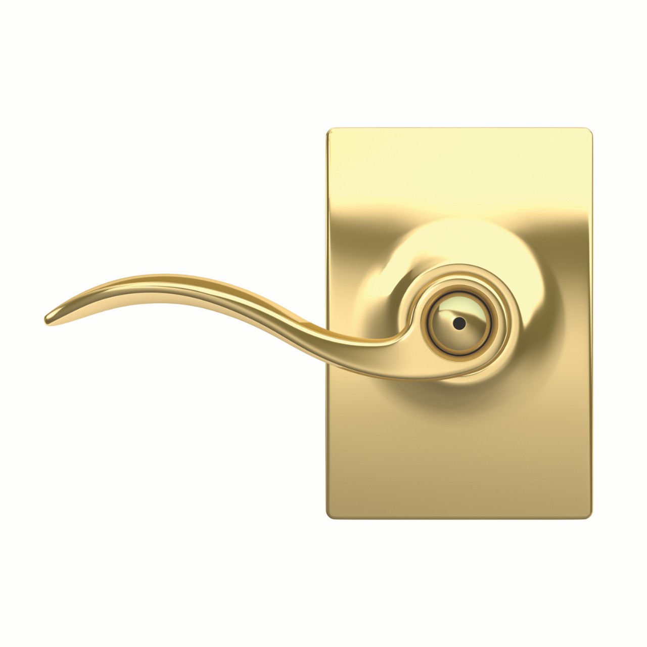 Accent Lever Bed & Bath Lock with Century Trim