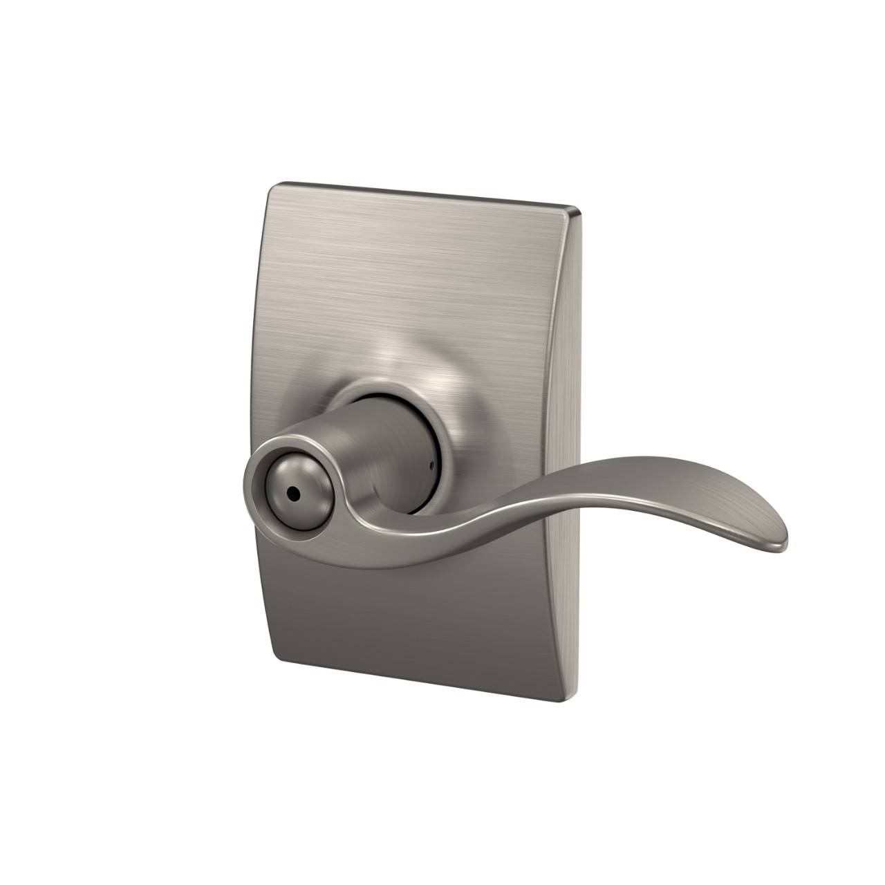 Accent Lever Bed & Bath Lock with Century Trim