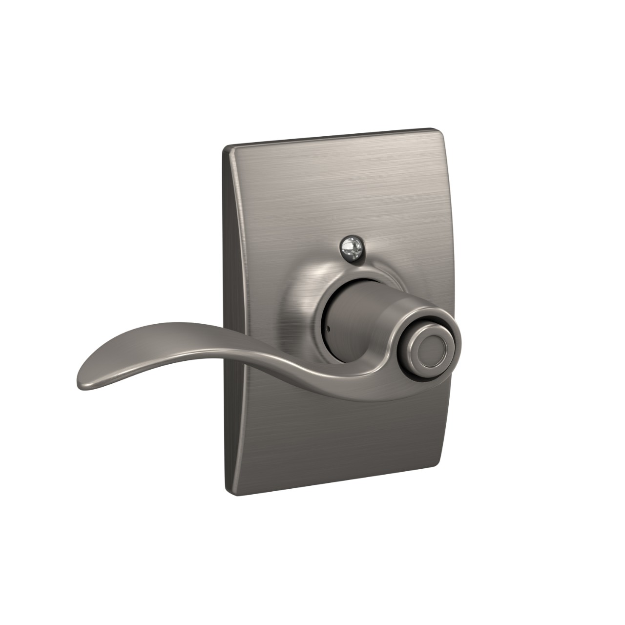 Accent Lever Bed & Bath Lock with Century Trim