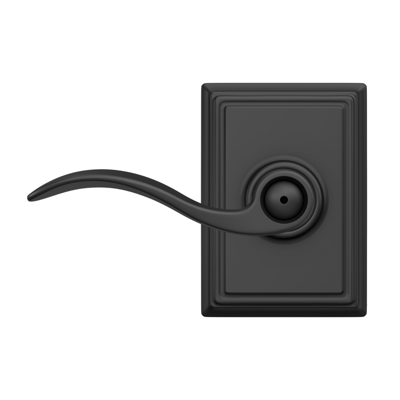 Accent Lever Bed & Bath Lock with Addison Trim