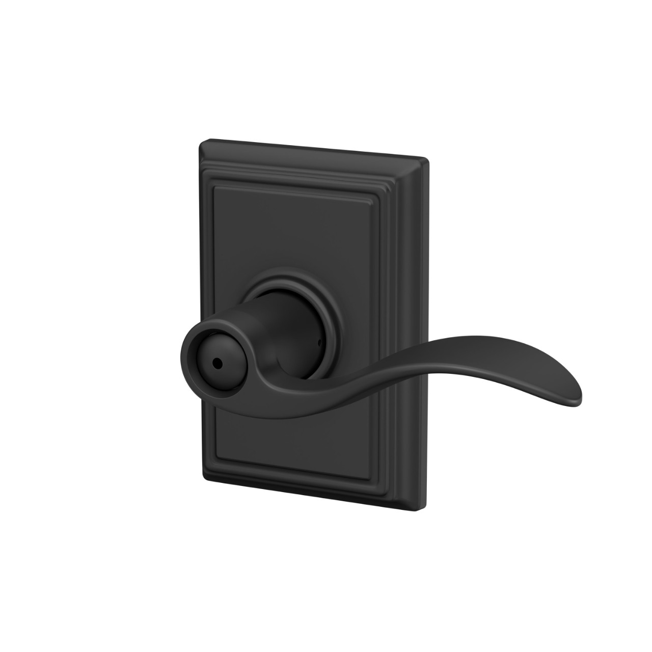 Accent Lever Bed & Bath Lock with Addison Trim
