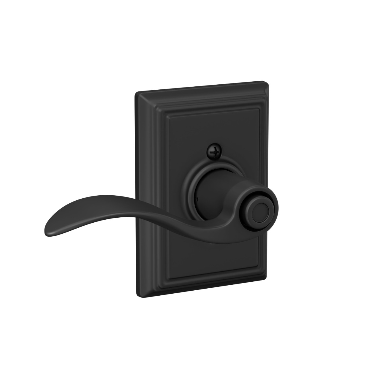 Accent Lever Bed & Bath Lock with Addison Trim