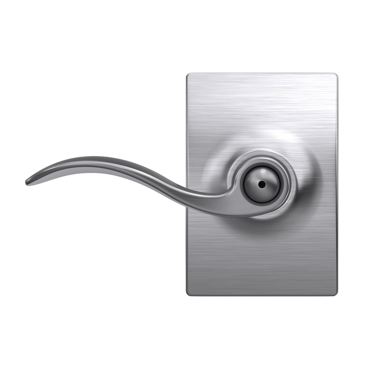 Accent Lever Bed & Bath Lock with Century Trim