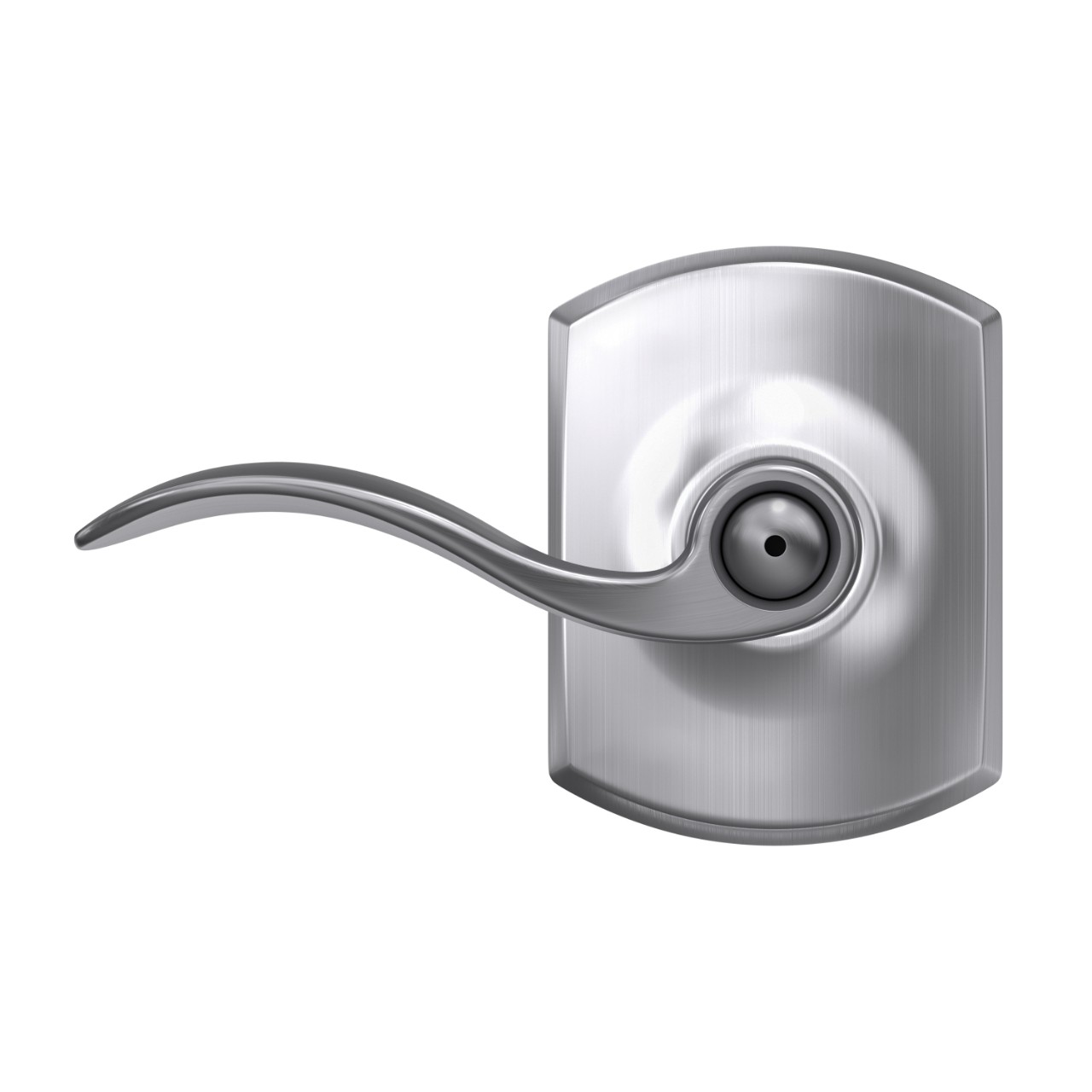 Accent Lever Bed & Bath Lock with Greenwich Trim