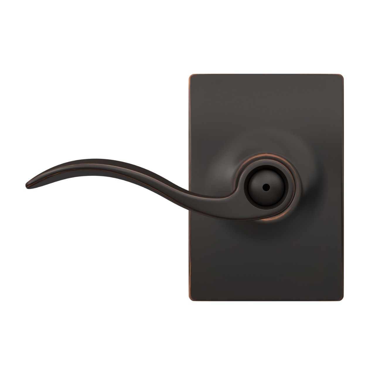 Accent Lever Bed & Bath Lock with Century Trim