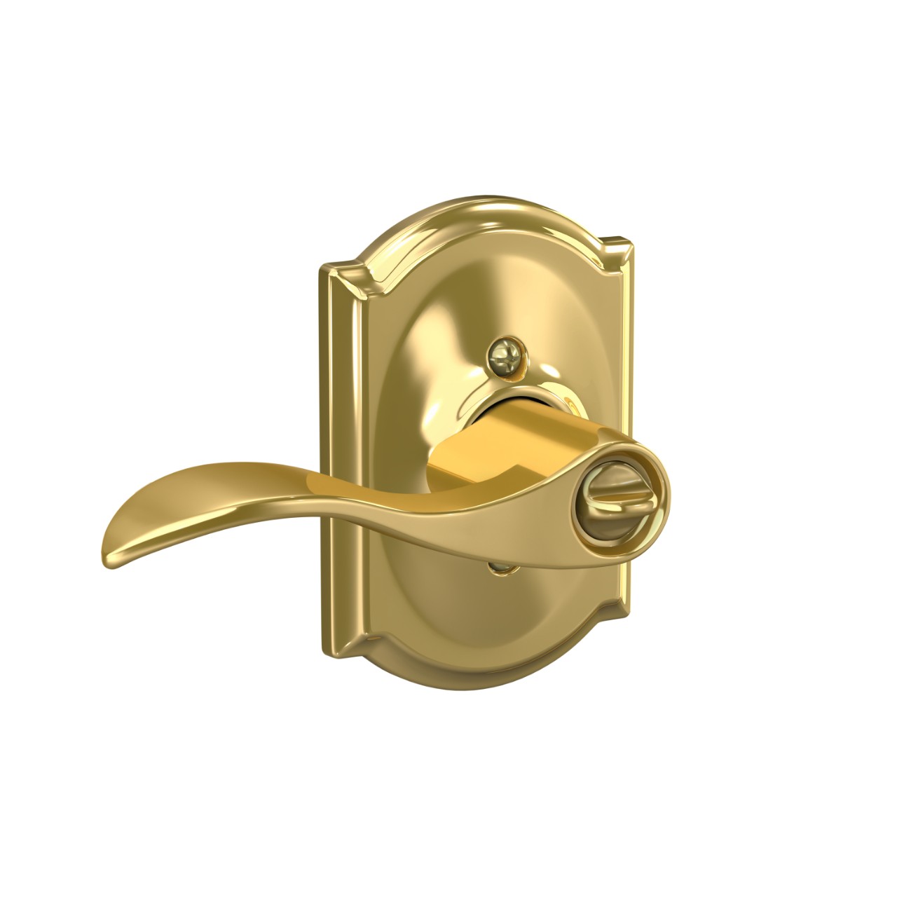 Accent Lever Keyed Entry Lock with Camelot Trim