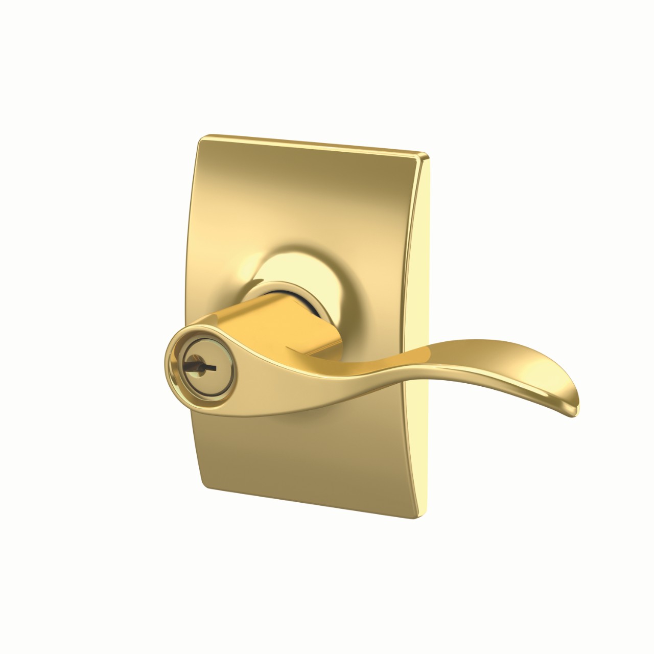 Accent Lever Keyed Entry Lock with Century Trim