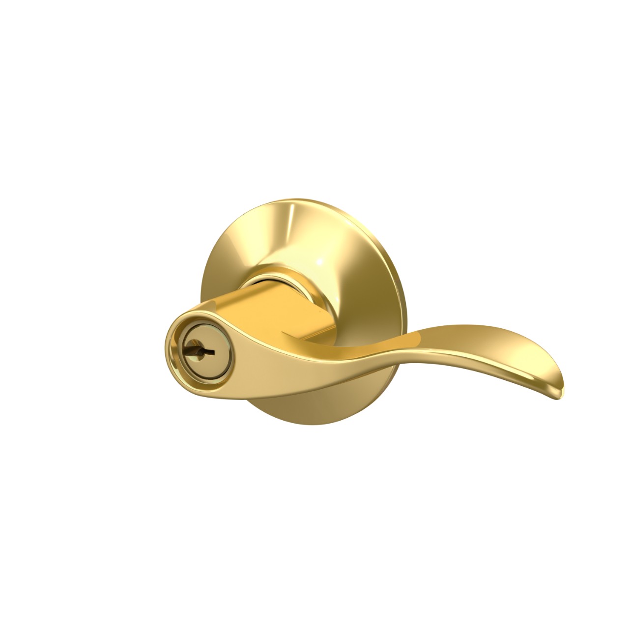 Accent Lever Keyed Entry Lock