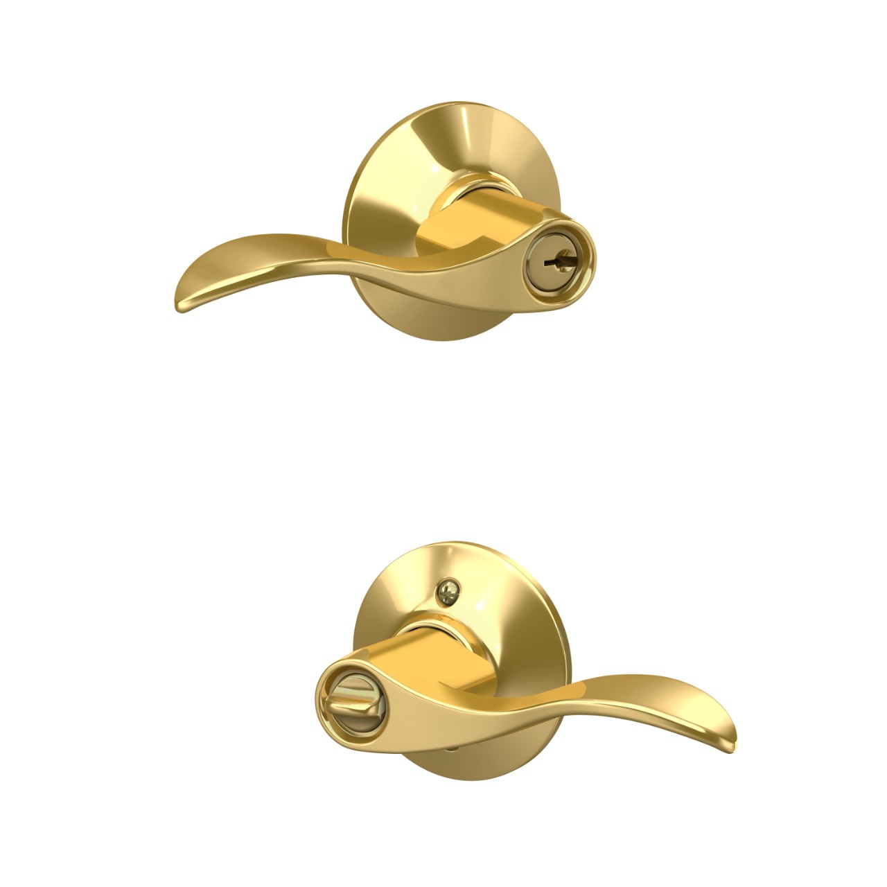 Accent Lever Keyed Entry Lock