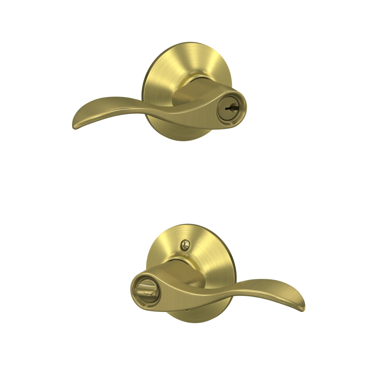 Accent Lever Keyed Entry Lock