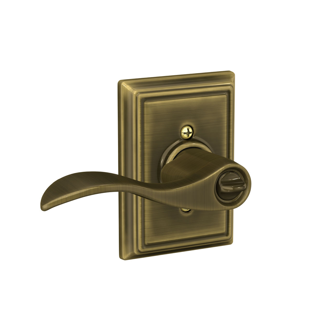 Accent Lever Keyed Entry Lock with Addison Trim