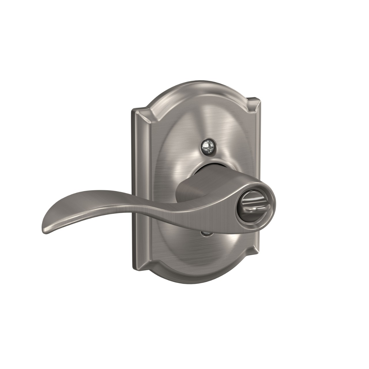 Accent Lever Keyed Entry Lock with Camelot Trim
