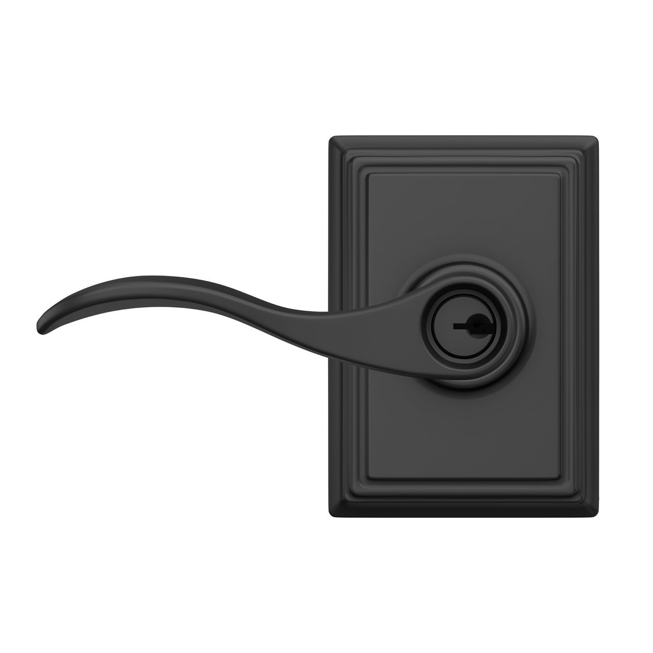 Accent Lever Keyed Entry Lock with Addison Trim