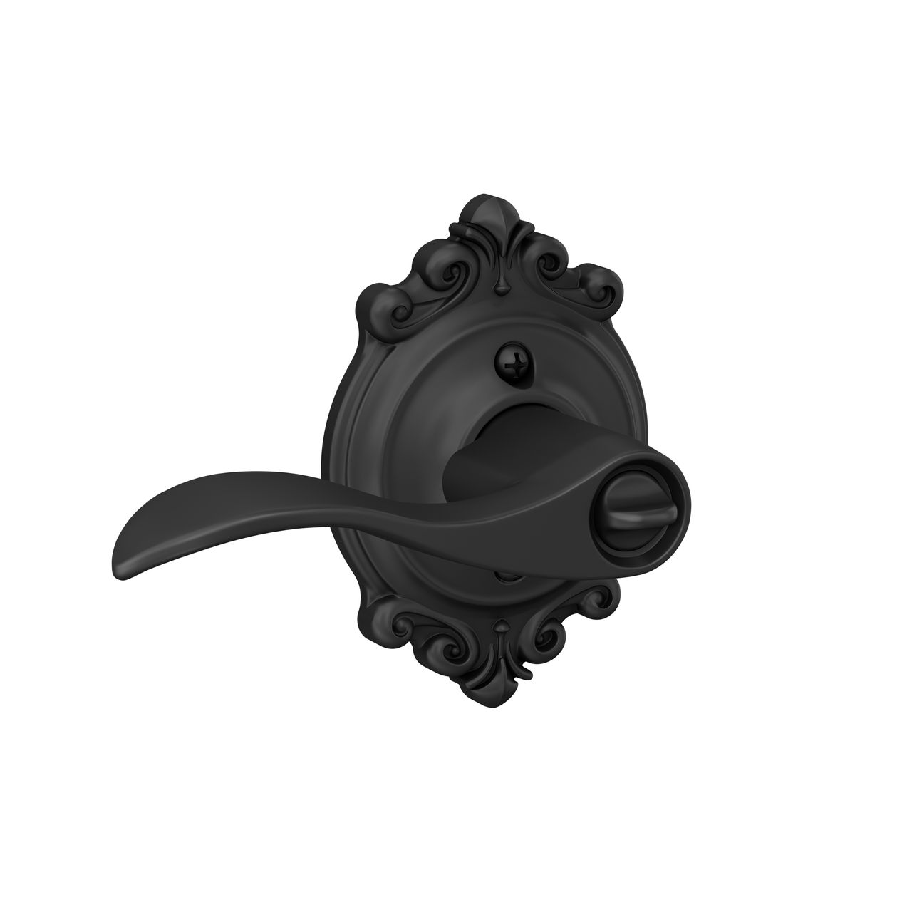 Accent Lever Keyed Entry Lock with Brookshire Trim