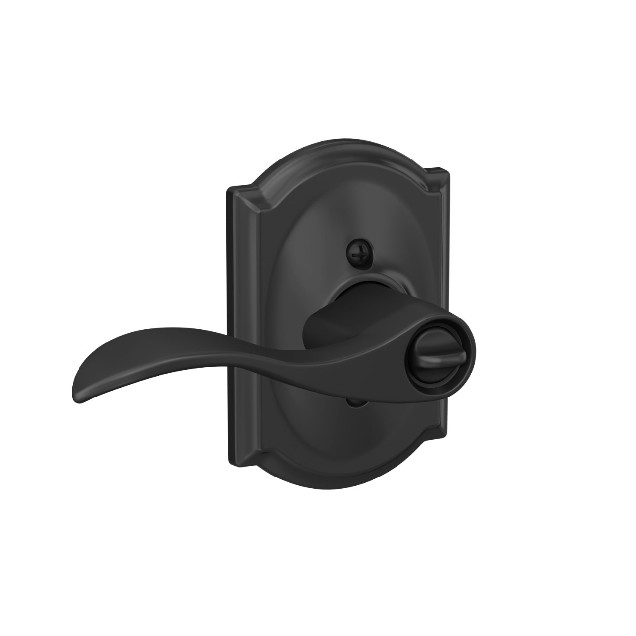Accent Lever Keyed Entry Lock with Camelot Trim