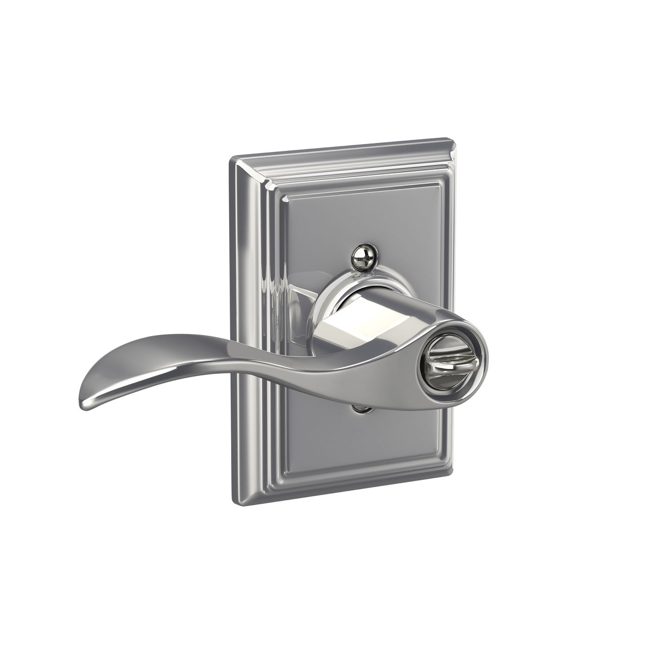 Accent Lever Keyed Entry Lock with Addison Trim