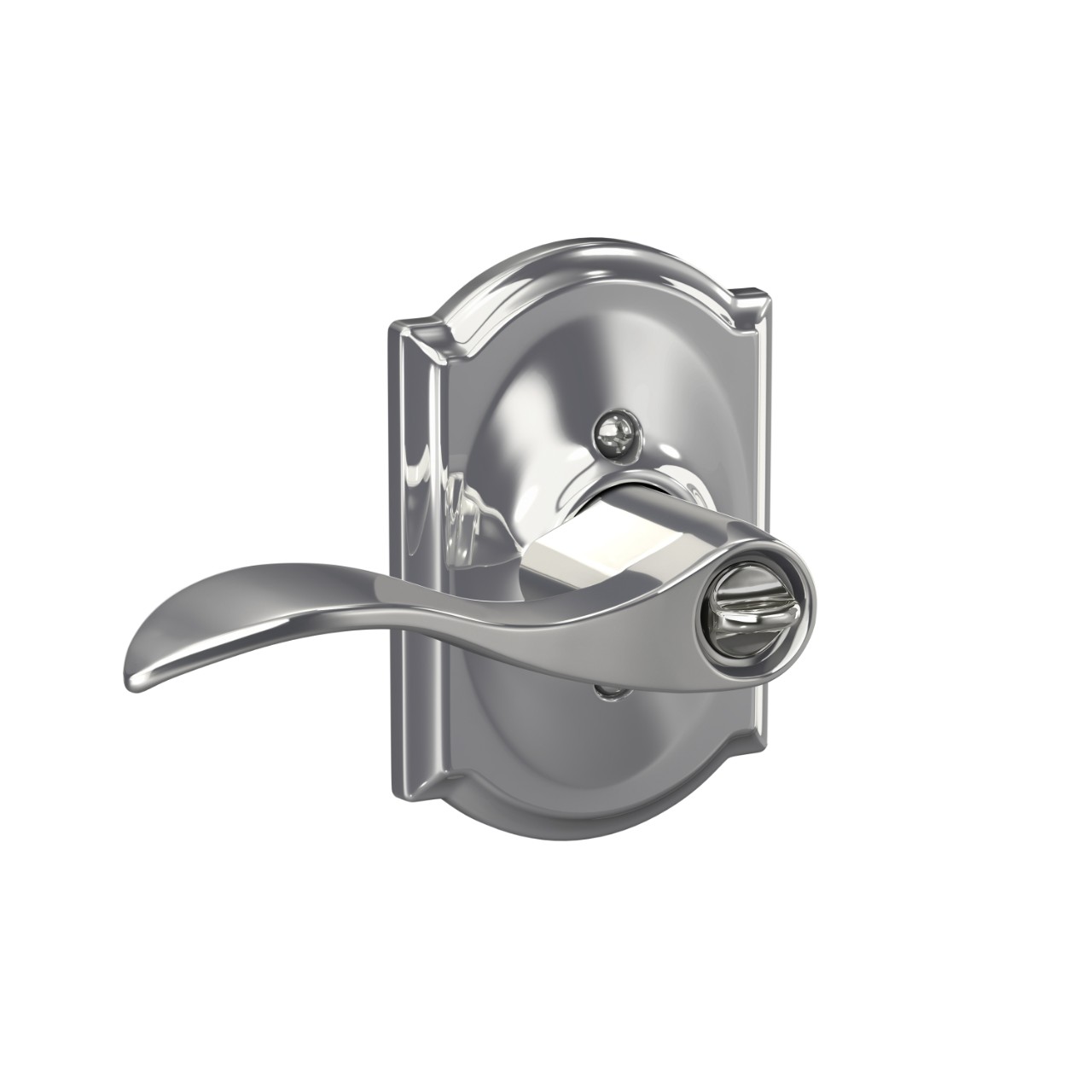Accent Lever Keyed Entry Lock with Camelot Trim