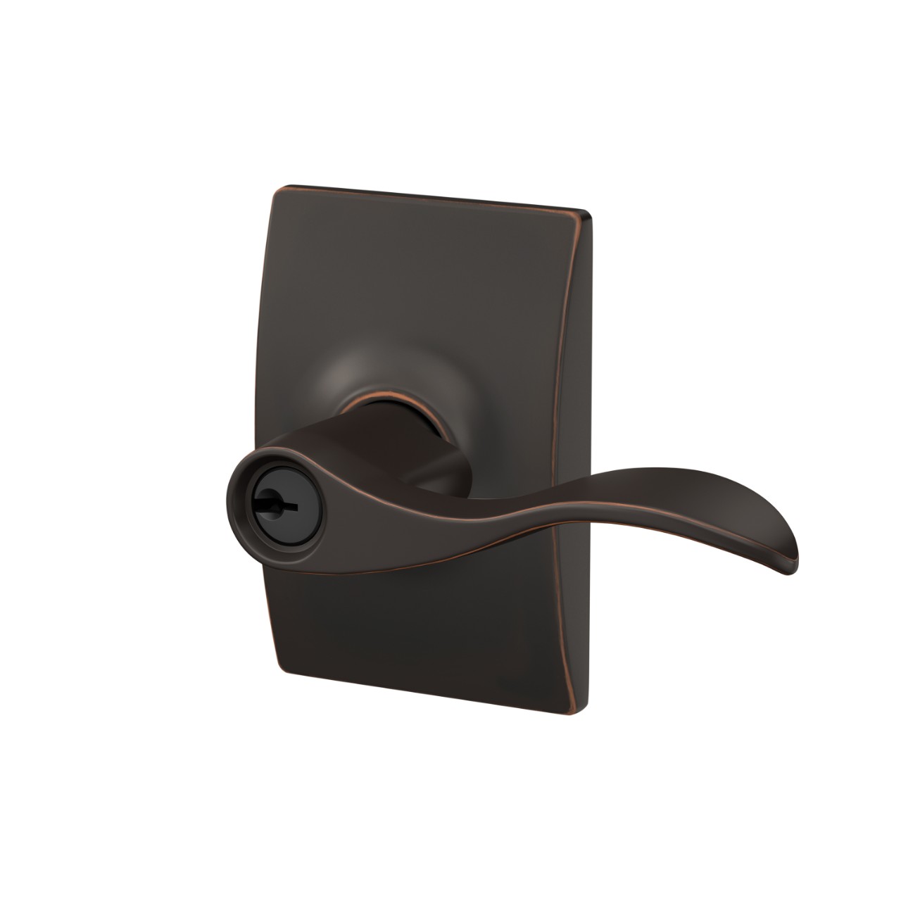 Accent Lever Keyed Entry Lock with Century Trim