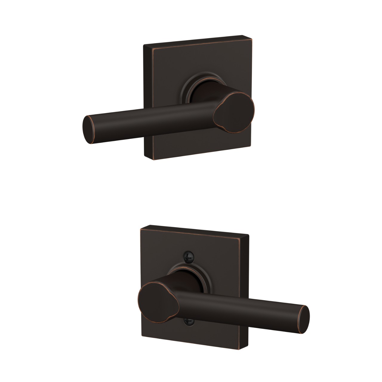 Broadway Lever Hall & Closet Lock with Collins Trim