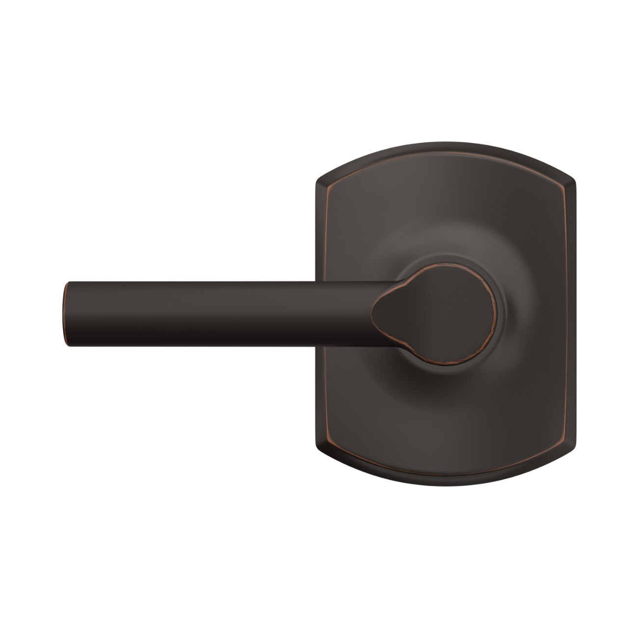 Broadway Lever Hall & Closet Lock with Greenwich Trim