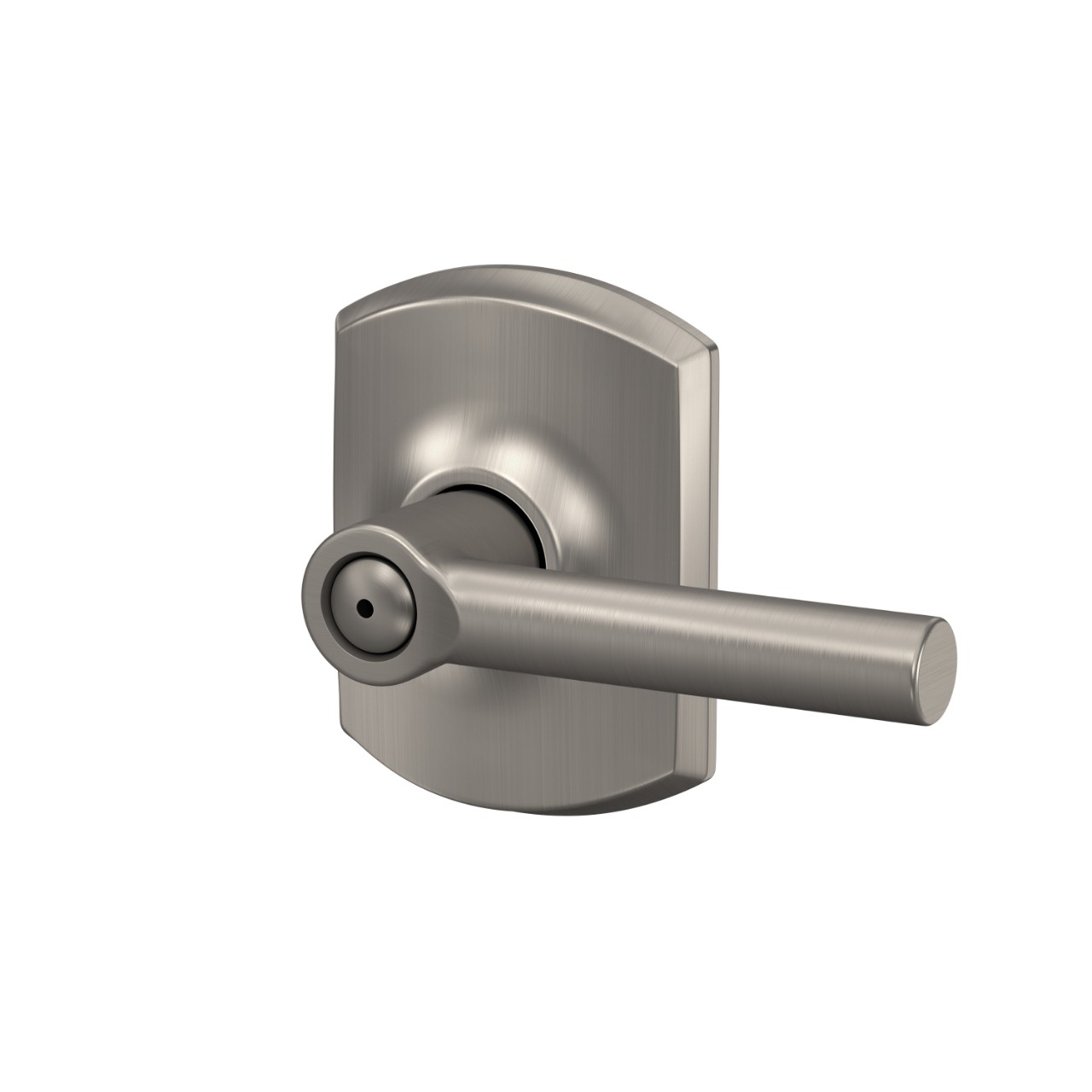 Broadway Lever Bed & Bath Lock with Greenwich Trim