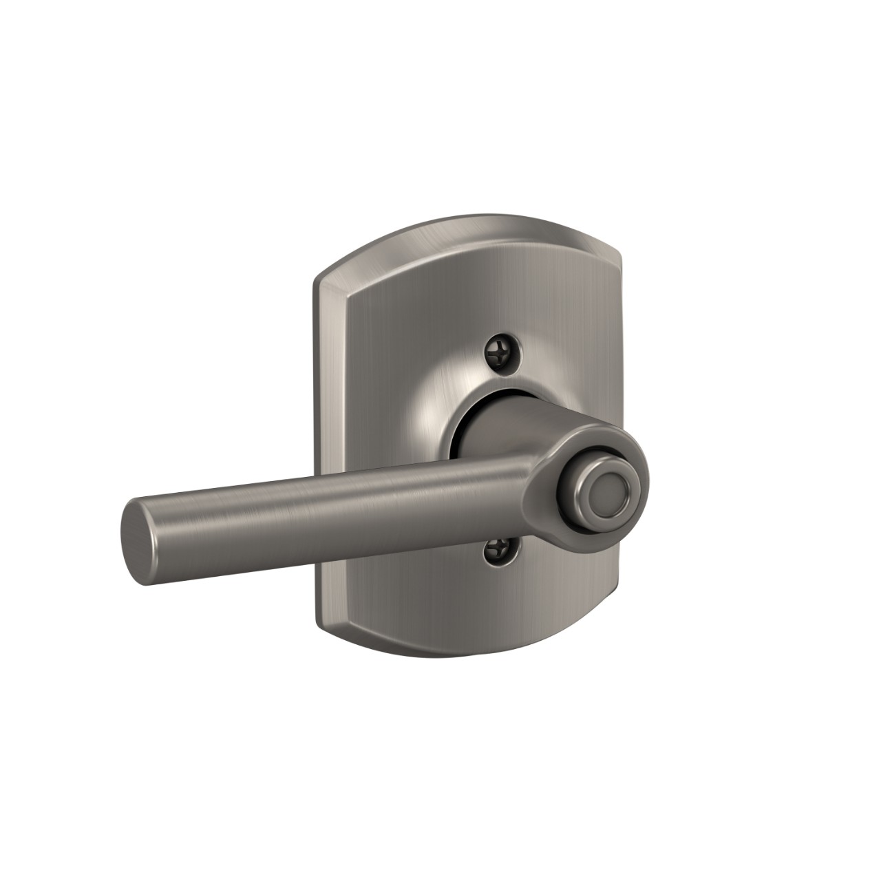 Broadway Lever Bed & Bath Lock with Greenwich Trim