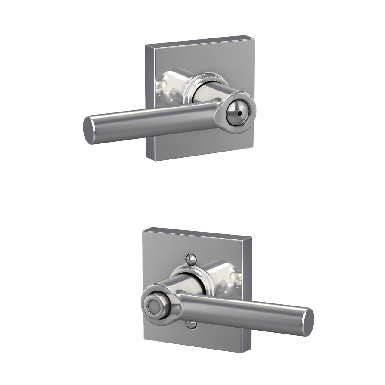 Broadway lever Bed & Bath Lock with Collins Trim