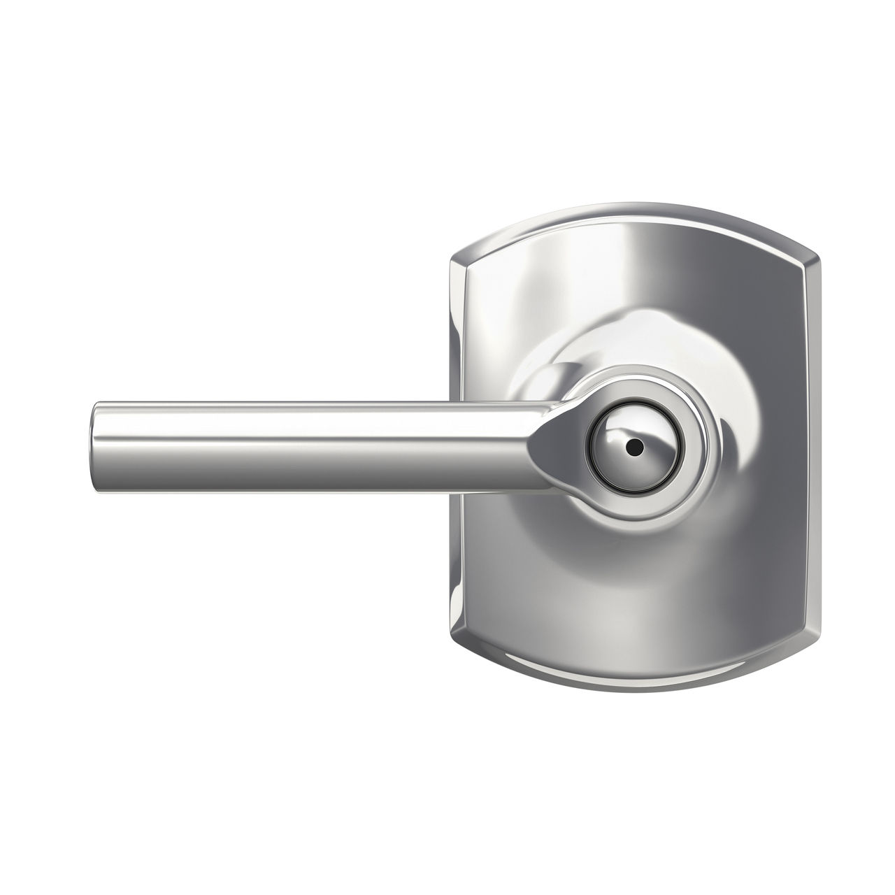 Broadway Lever Bed & Bath Lock with Greenwich Trim