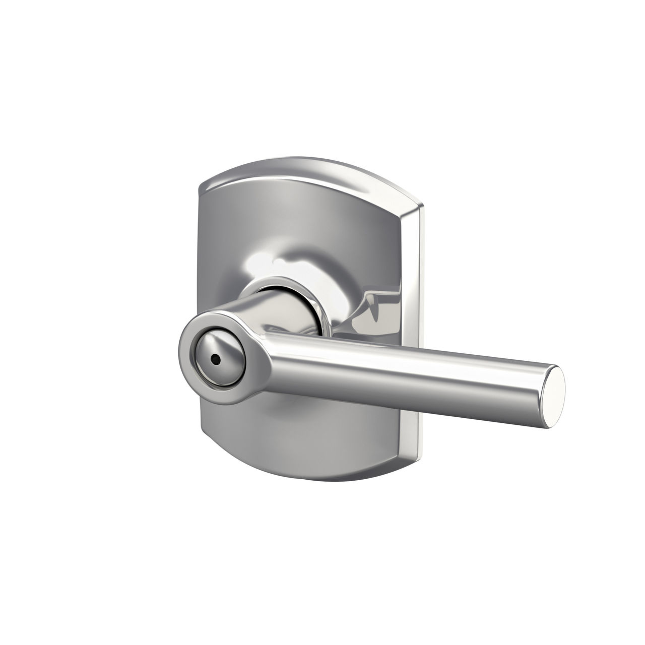 Broadway Lever Bed & Bath Lock with Greenwich Trim