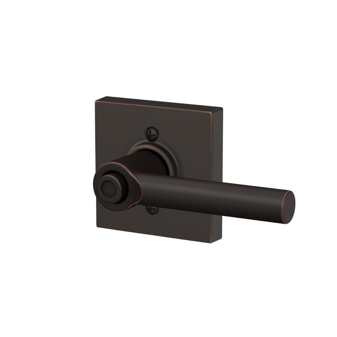 Broadway lever Bed & Bath Lock with Collins Trim