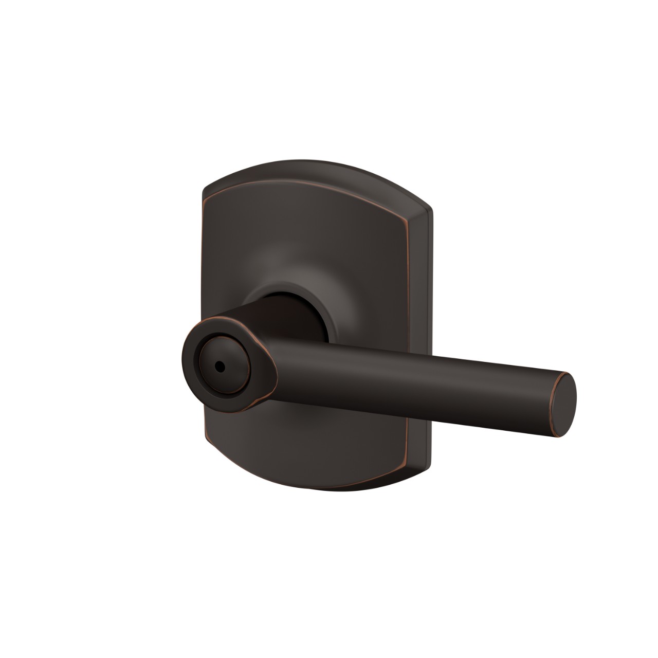 Broadway Lever Bed & Bath Lock with Greenwich Trim
