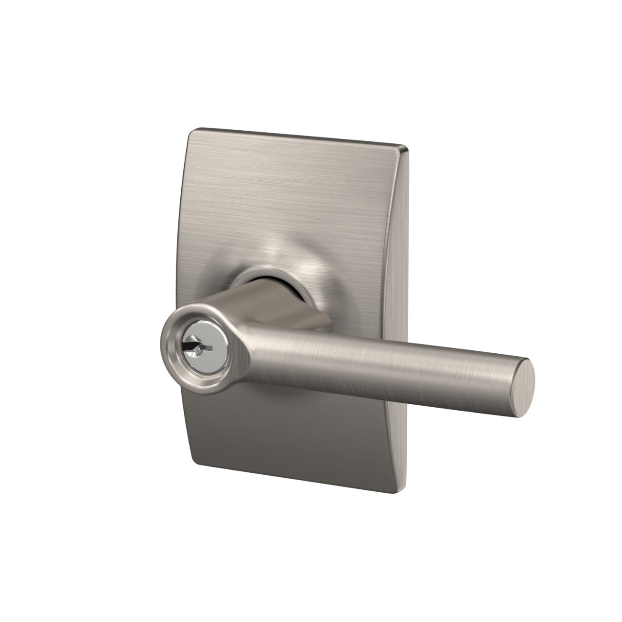 Broadway Lever Keyed Entry Lock with Century Trim