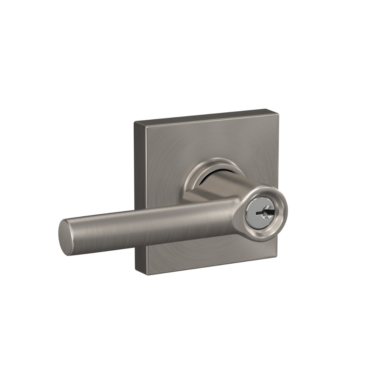Broadway Lever Keyed Entry Lock with Collins Trim