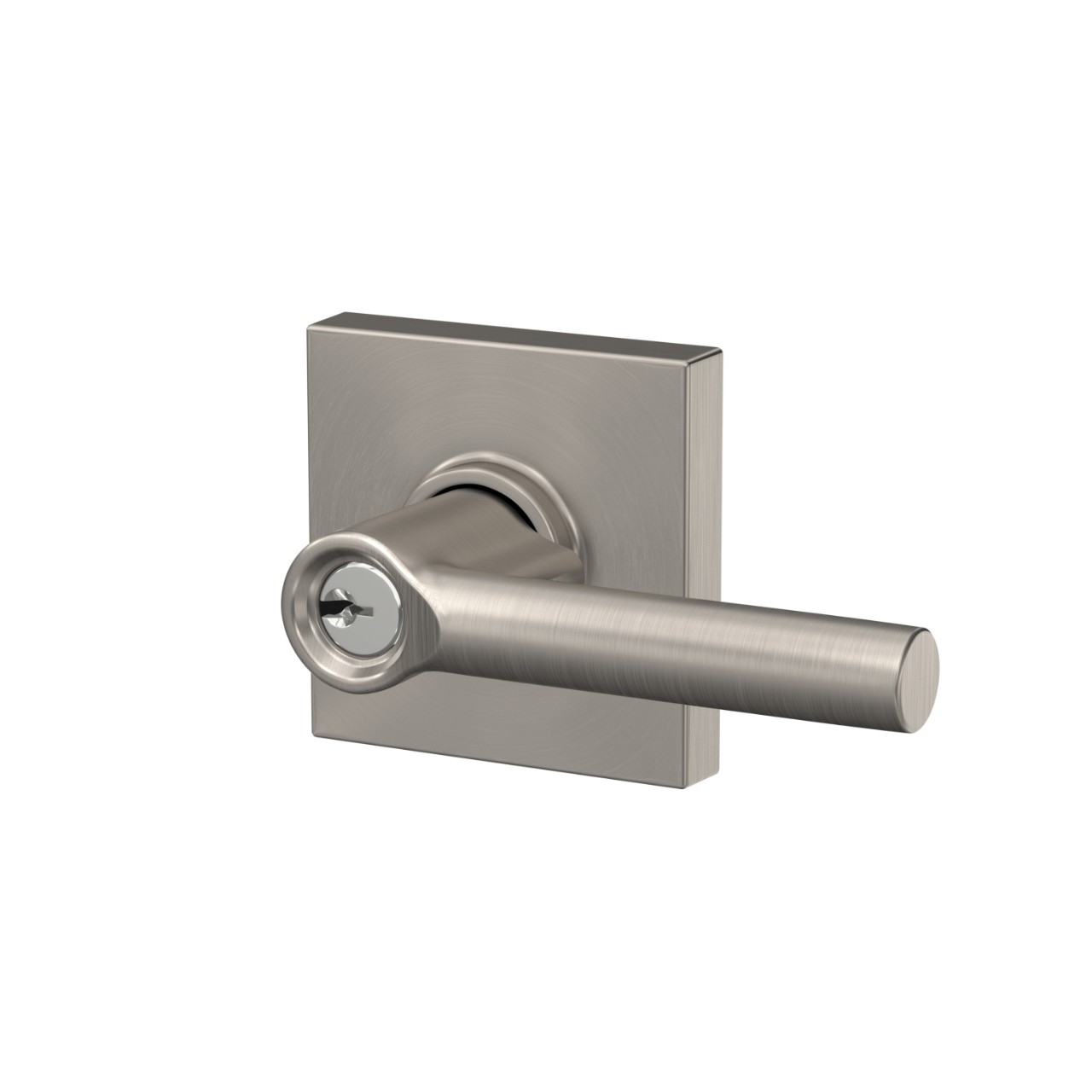 Broadway Lever Keyed Entry Lock with Collins Trim