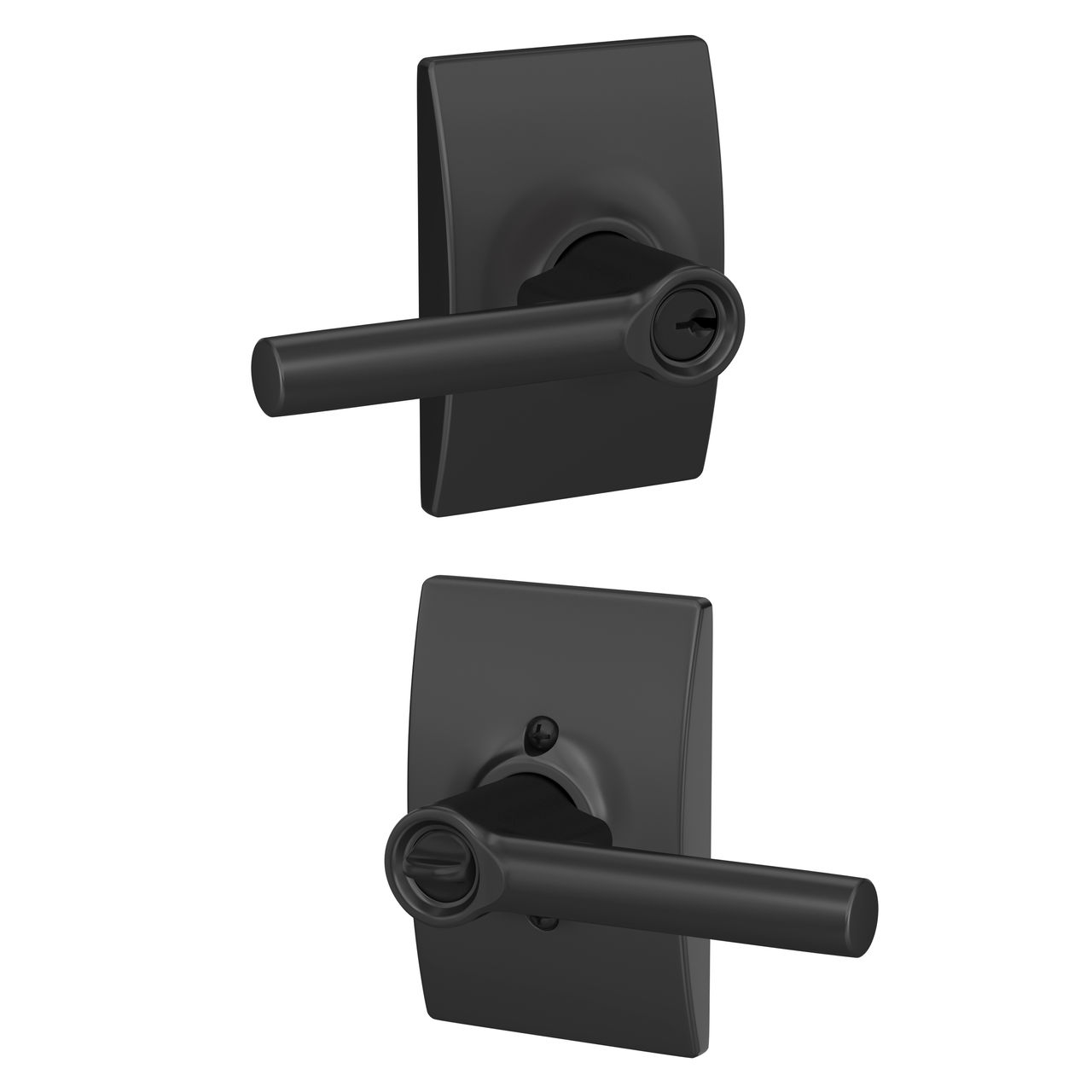 Broadway Lever Keyed Entry Lock with Century Trim