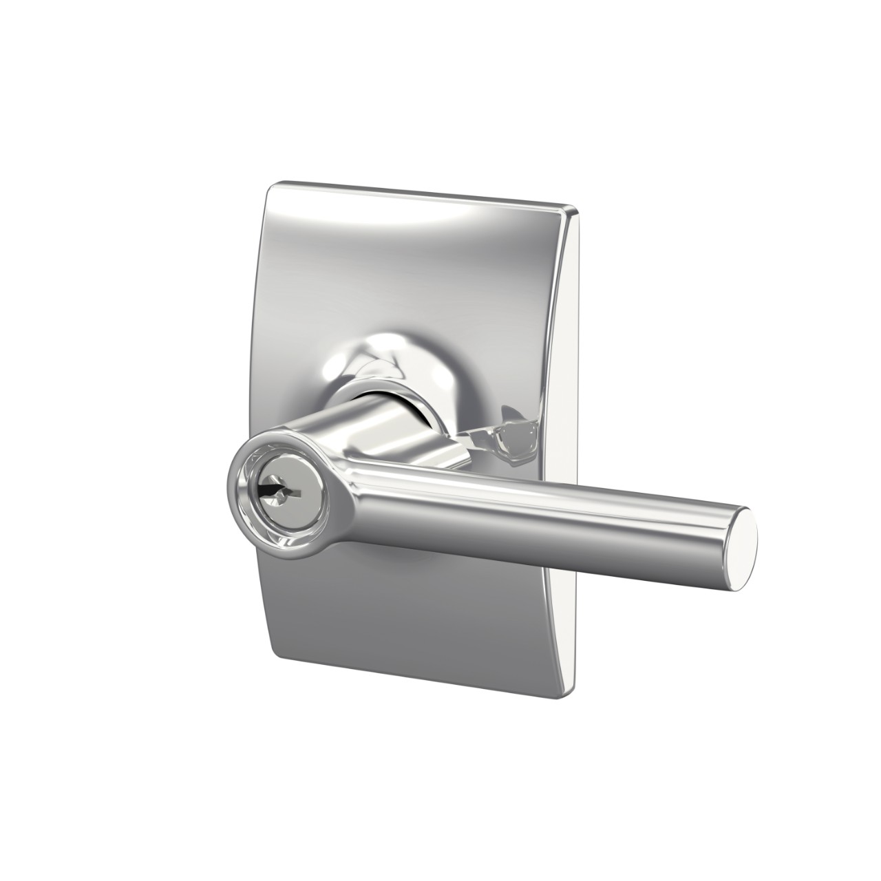 Broadway Lever Keyed Entry Lock with Century Trim