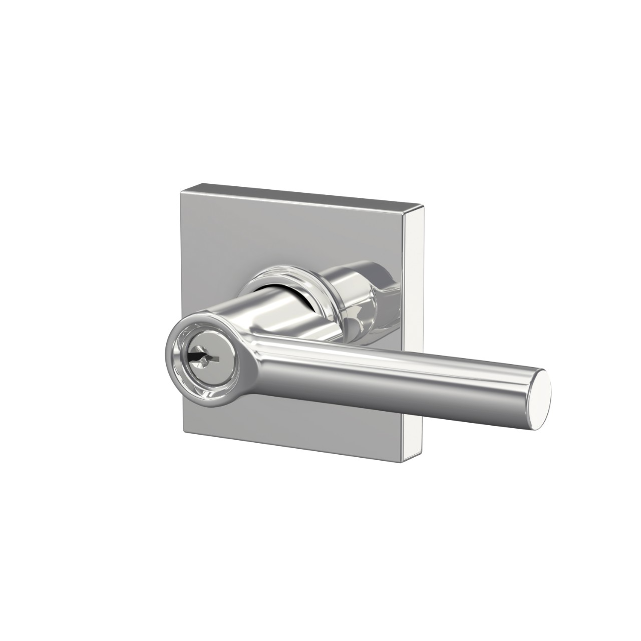 Broadway Lever Keyed Entry Lock with Collins Trim
