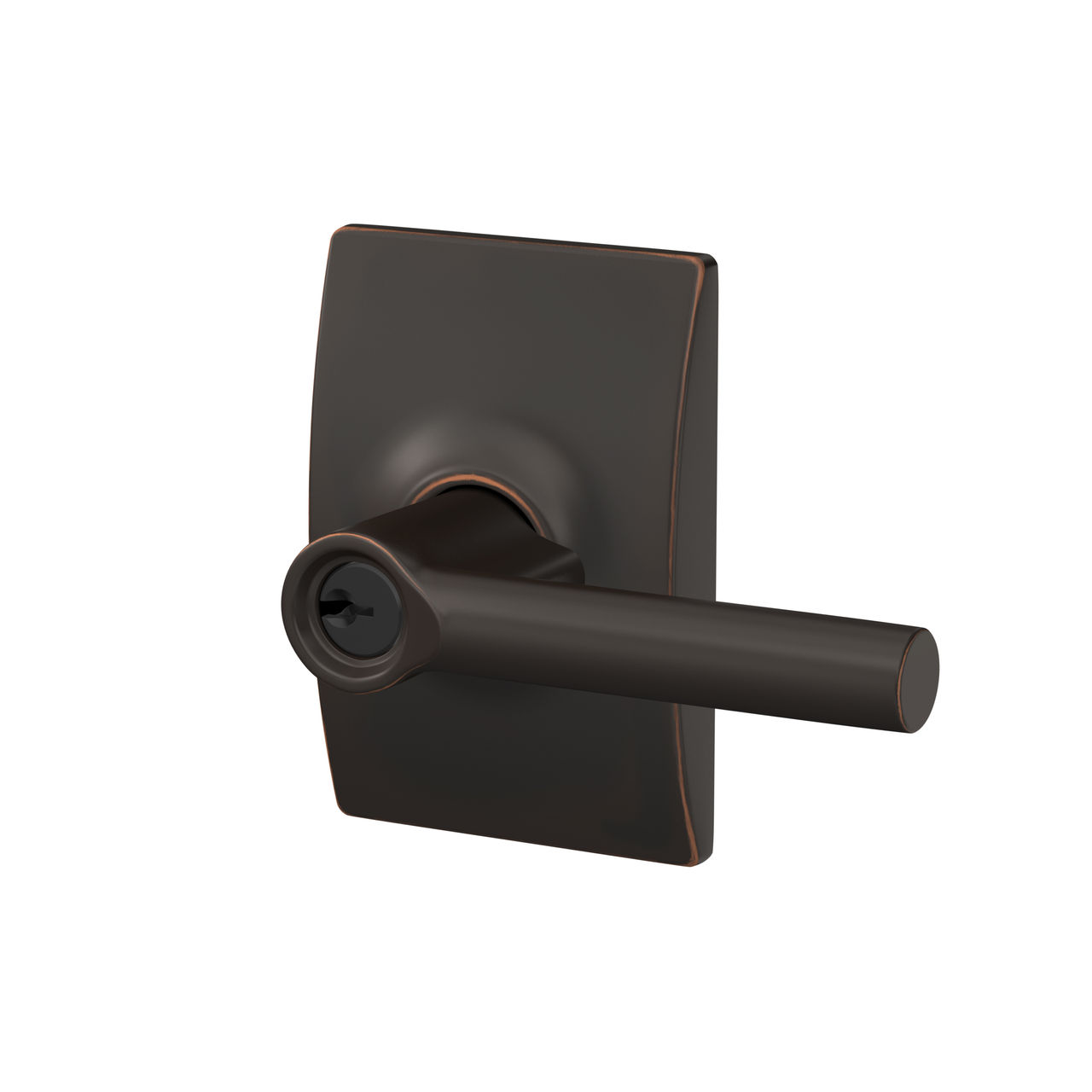 Broadway Lever Keyed Entry Lock with Century Trim