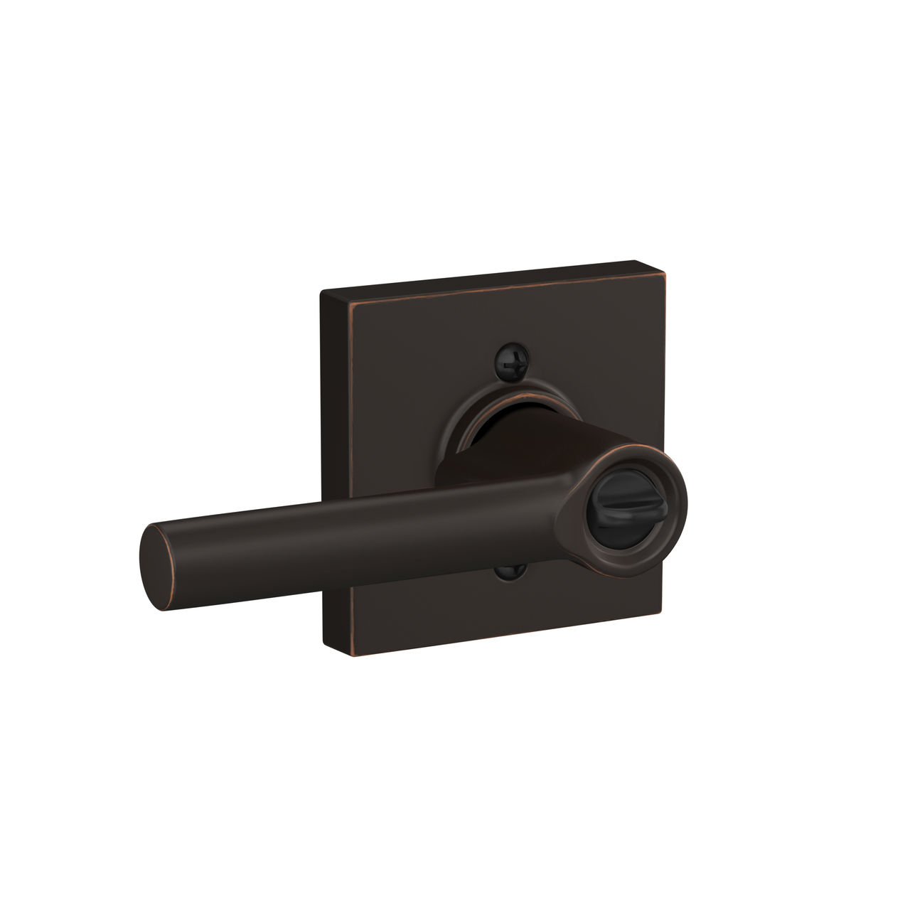 Broadway Lever Keyed Entry Lock with Collins Trim