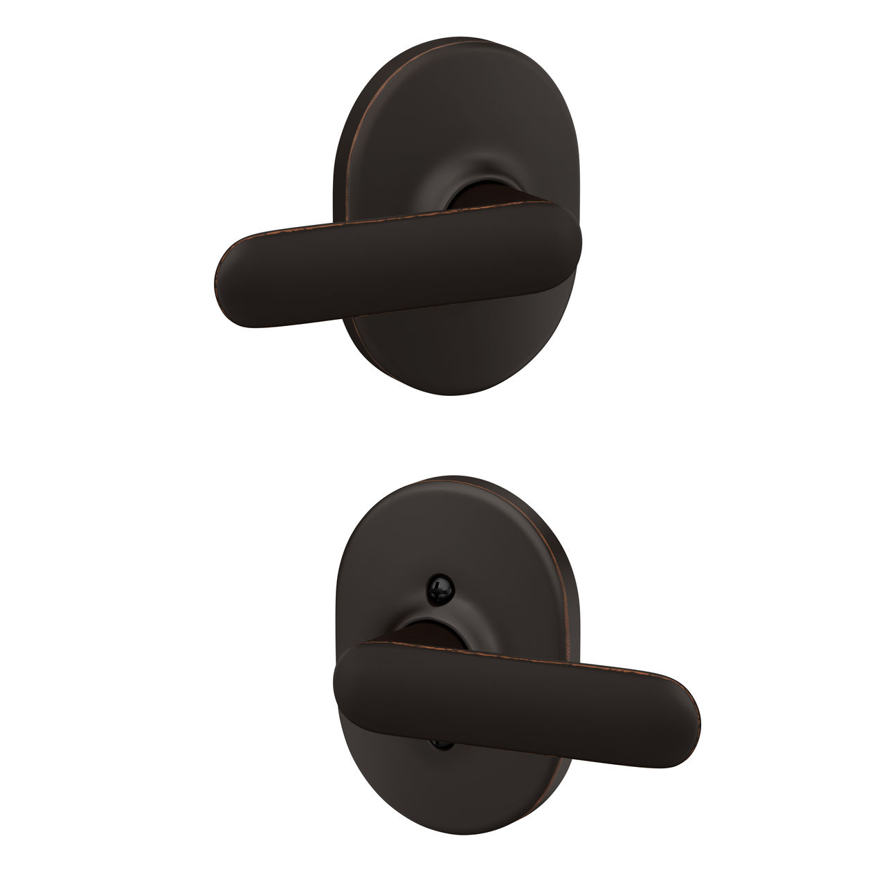 Davlin Lever Hall & Closet Lock with Remsen Trim