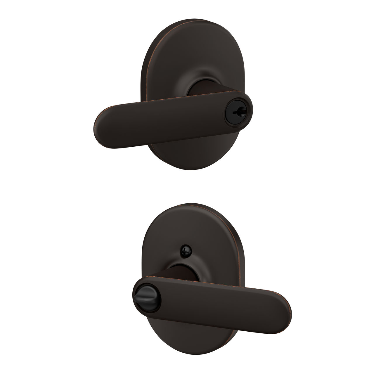 Davlin Lever Keyed Entry Lock with Remsen Trim
