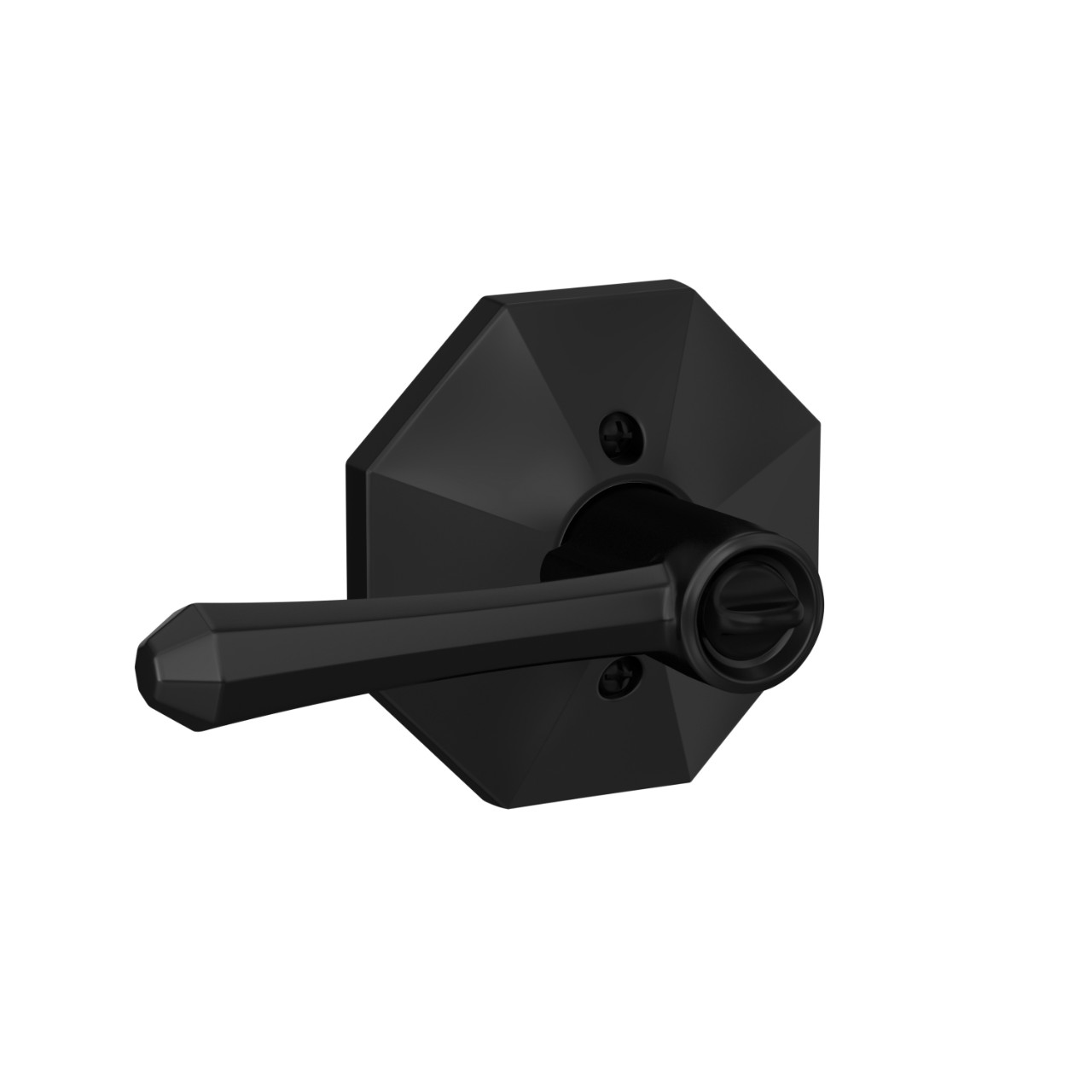Dempsey Lever Keyed Entry Lock with Rosewood Trim