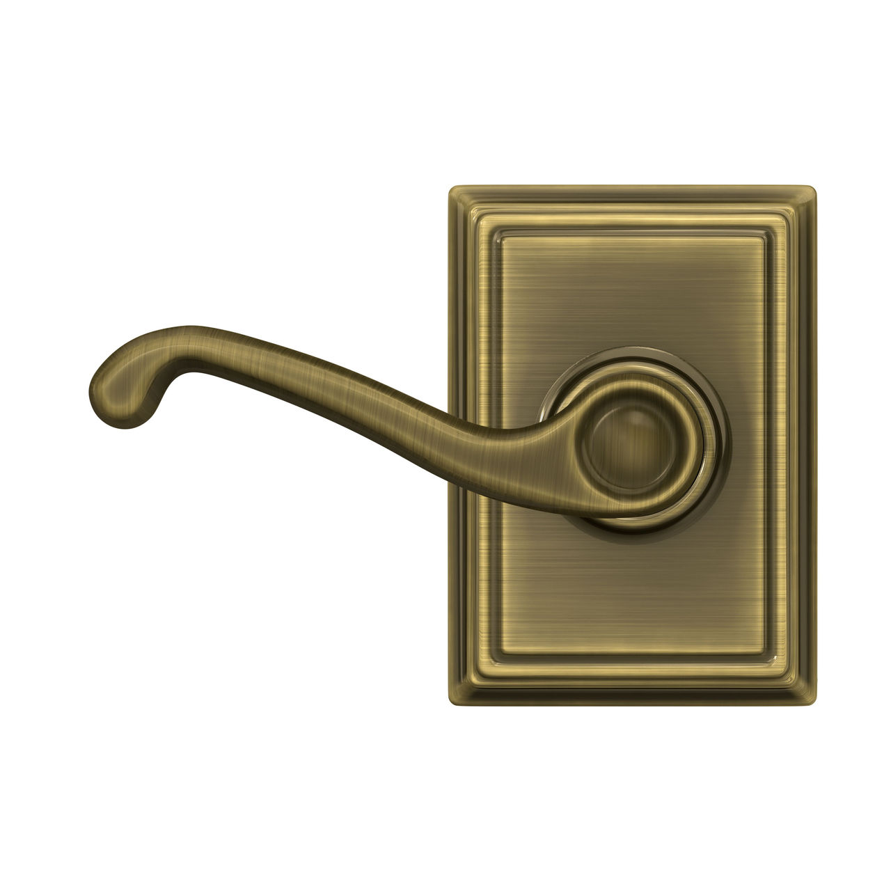 Flair Lever Hall & Closet Lock with Addison Trim