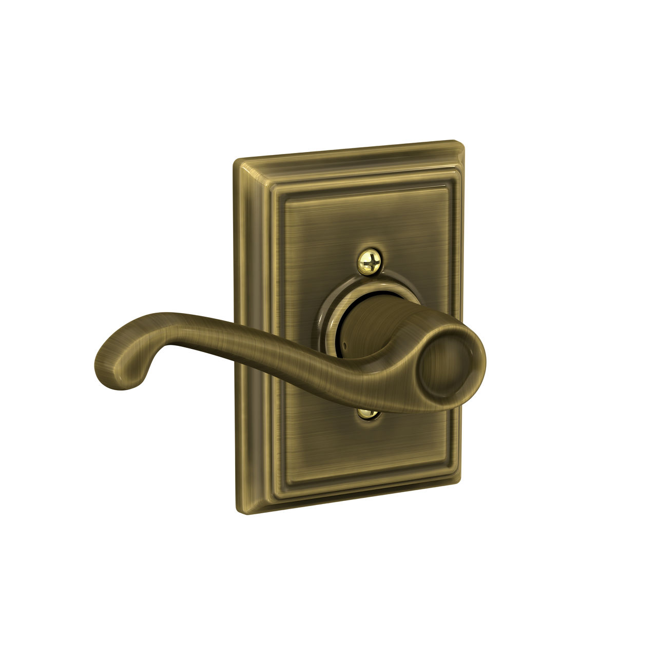 Flair Lever Hall & Closet Lock with Addison Trim