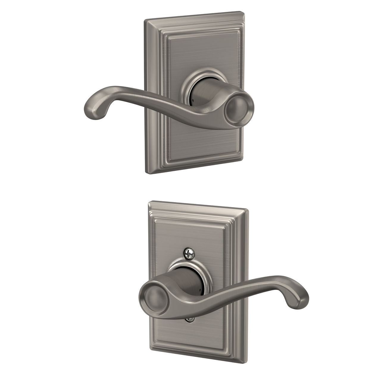 Flair Lever Hall & Closet Lock with Addison Trim