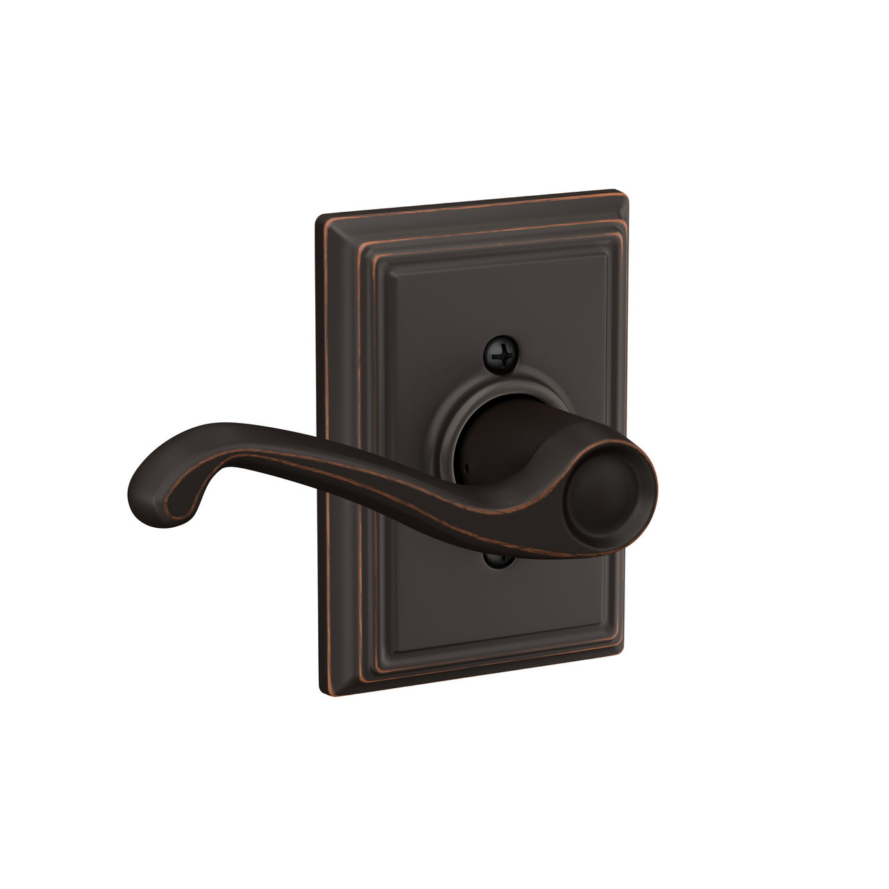 Flair Lever Hall & Closet Lock with Addison Trim