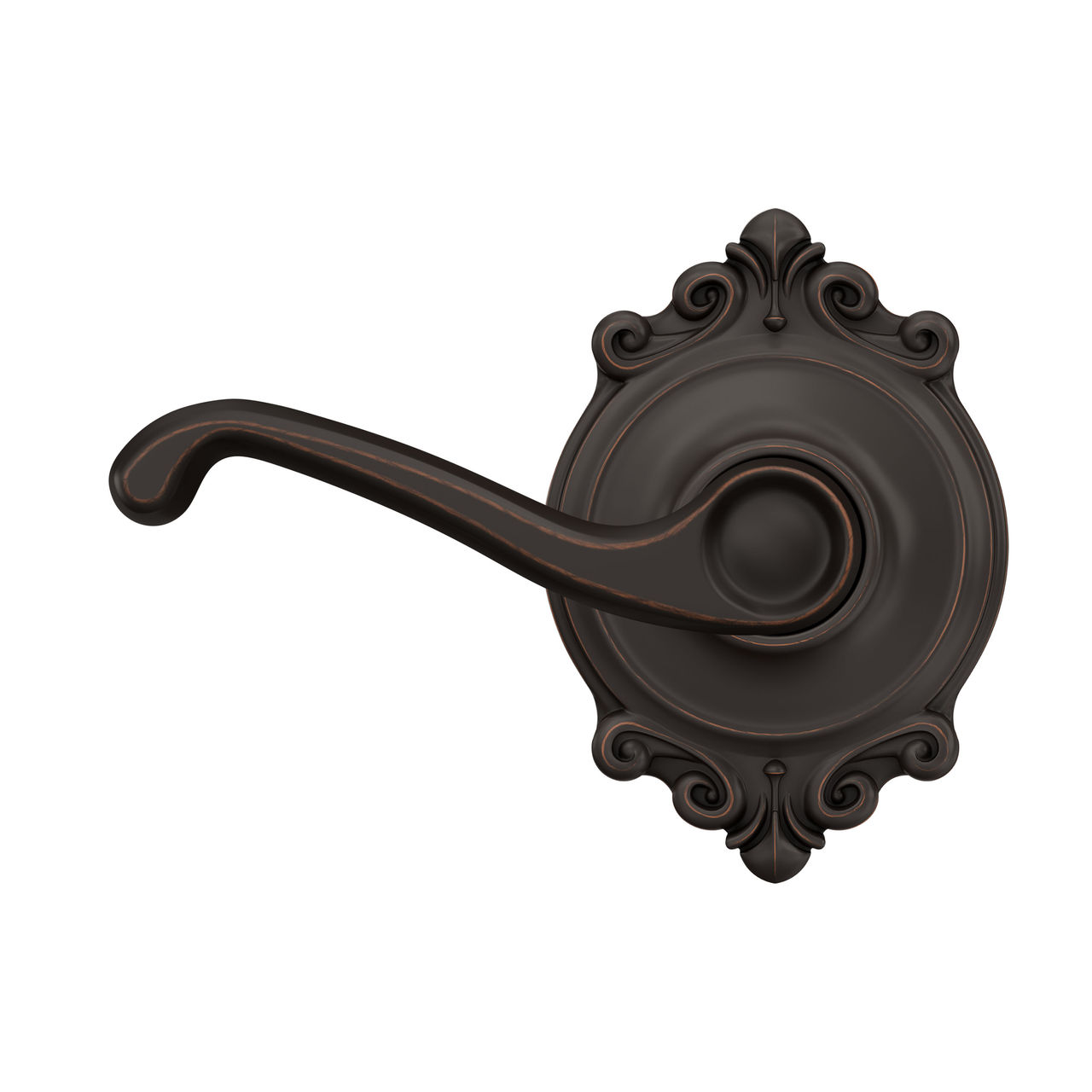 Flair Lever Hall & Closet Lock with Brookshire Trim
